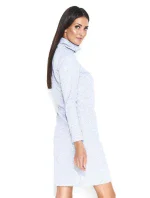 Dámské volnočasové šaty s rolákem středně dlouhé šedé - Šedá - Makadamia Dámské volnočasové šaty s rolákem středně dlouhé šedé - Šedá - Makadamia