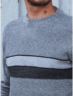 Pánský šedý svetr Dstreet model 21979380 - FashionStreet Pánský šedý svetr Dstreet model 21979380 - FashionStreet