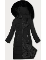 Černá dámská zimní bunda s odepínací kapucí model 21247274 - J.STYLE Černá dámská zimní bunda s odepínací kapucí model 21247274 - J.STYLE