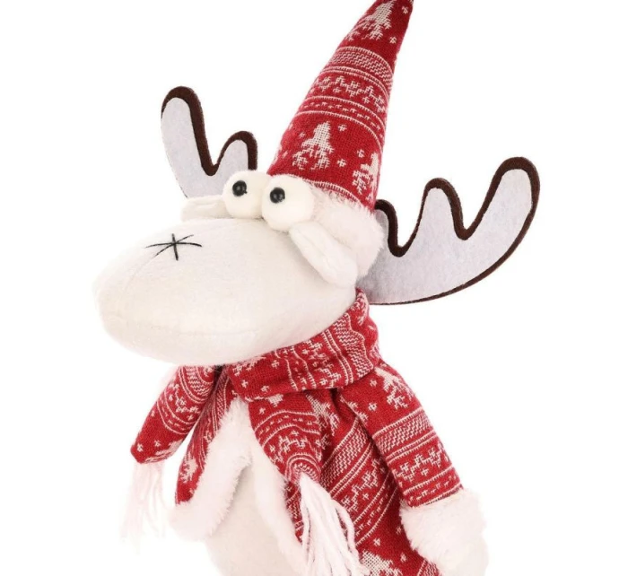 VÁNOČNÍ DEKORATIVNÍ SOBI BÍLÍ 35+20CM