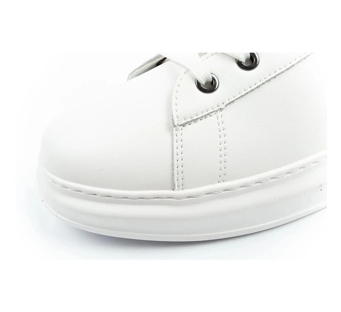 pánské tenisky model 22056000 z přírodní kůže bílé - Karl Lagerfeld