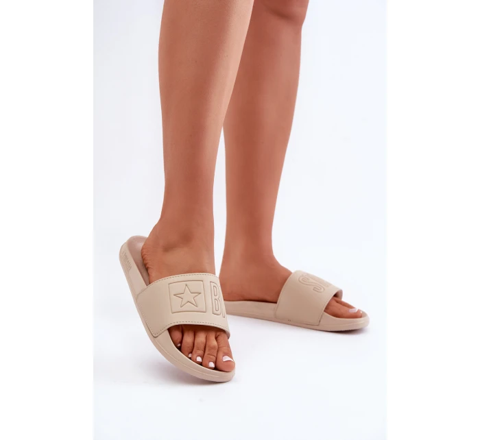 Pěnové Dámské Pantofle Big Star model 21676330 Béžové - Big Star Shoes Pěnové Dámské Pantofle Big Star model 21676330 Béžové - Big Star Shoes