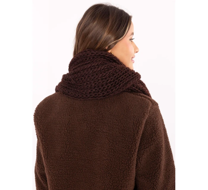 Szalik AT SZ S model 21488763 ciemny brązowy - FPrice