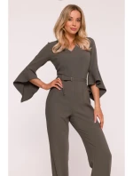 Kombinéza s rukávy khaki barva model 21319135 - STYLOVE