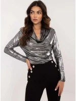 Dámská halenka DHJ BZ černá model 21755600 - FPrice Dámská halenka DHJ BZ černá model 21755600 - FPrice