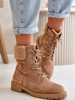 Dámské kotníkové boty QT86 Taupe hnědá - Seastar