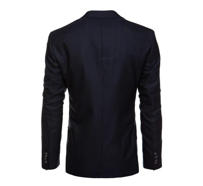Pánské jednořadové sako v tmavě modré barvě FashionStreet MX0625