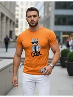 Pánské tričko Stay COOL s potiskem oranžová FashionStreet NX5018R