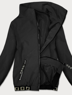 Krátká černá dámská bunda se stojáčkem model 17106399 - S'WEST