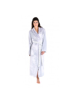 IRBIS 2556 župan se šálovým límcem XL dlouhý župan se šálovým límcem šedá 9151 flannel fleece - polyester