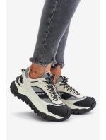 Kožené Dámské Sneakersy Na Platformě Big Star OO274A220 HI-POLY SYSTEM Bílá-Černá Kožené Dámské Sneakersy Na Platformě Big Star OO274A220 HI-POLY SYSTEM Bílá-Černá