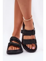Dámské Pěnové Sandály Se Suchým Zipem Big Star RR274A527 Černé Dámské Pěnové Sandály Se Suchým Zipem Big Star RR274A527 Černé
