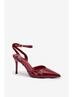 Lakované lodičky s patou bordové model 21794111 - Boto Lakované lodičky s patou bordové model 21794111 - Boto