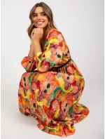 Sukienka DHJ SK model 21110868 pomarańczowy - FPrice Sukienka DHJ SK model 21110868 pomarańczowy - FPrice