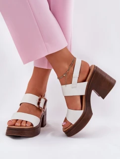 Sandály na podpatku  model 213008 Step in style