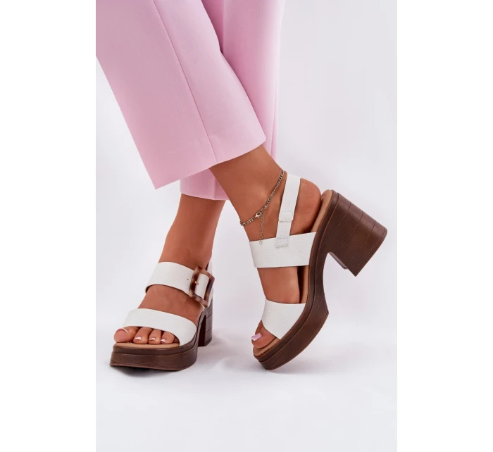 Sandály na podpatku  model 213008 Step in style