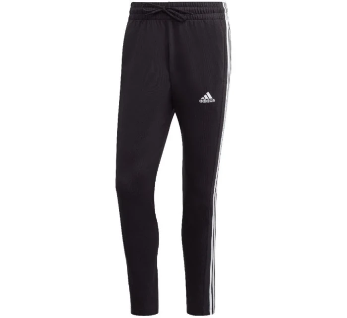 Kalhoty adidas Essentials Single Jersey Tapered Open Hem 3-Stripes M IC0044
