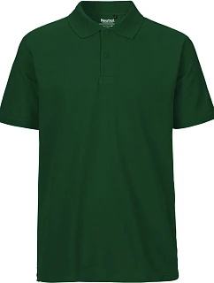 O Pánské piqué polo z bio bavlny bottle green model 22503678 - Neutral