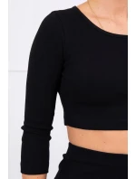 Souprava halenky se sukní černá