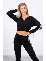 Sada s ozdobnými stuhami černé barvy