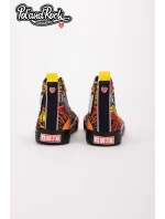 Tenisky Pol'and'Rock Festival X Big Star SS174501 Černo-Červené Tenisky Pol'and'Rock Festival X Big Star SS174501 Černo-Červené