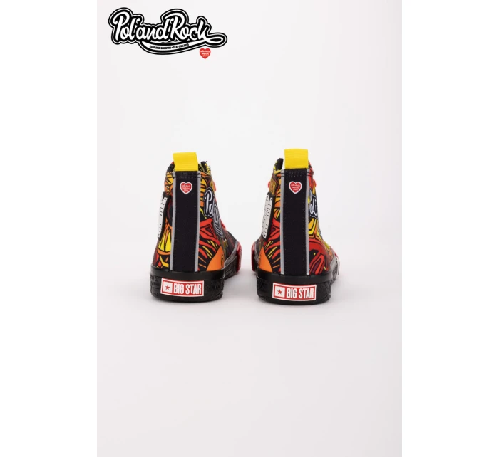 Tenisky Pol'and'Rock Festival X Big Star SS174501 Černo-Červené Tenisky Pol'and'Rock Festival X Big Star SS174501 Černo-Červené