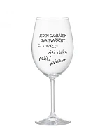 SVAŘÁČEK - čirá sklenice na víno 350 ml