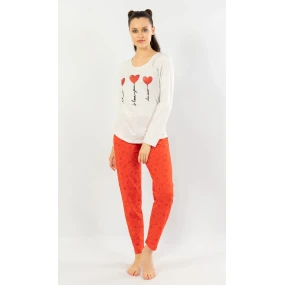 Dámské pyžamo dlouhé I love you