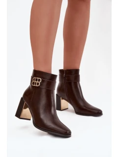 Boty na podpatku  model 220693 Step in style