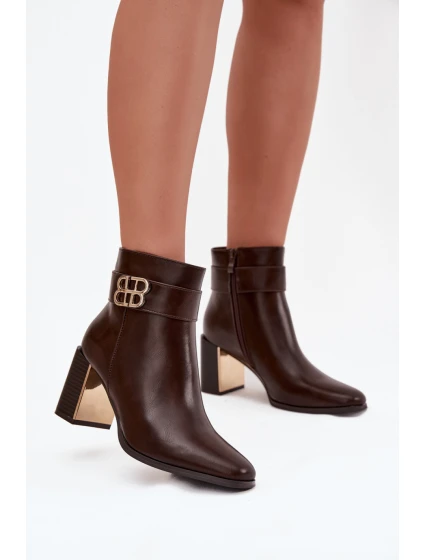 Boty na podpatku  model 220693 Step in style