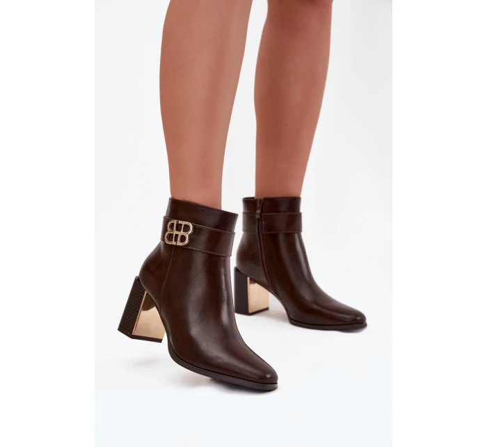 Boty na podpatku  model 220693 Step in style