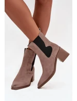 Boty na podpatku model 222524 Step in style Boty na podpatku model 222524 Step in style