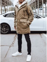 Pánská zimní bunda tmavě béžová Dstreet model 21971706 - FashionStreet