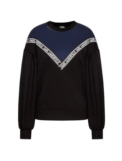 KARL LAGERFELD DÁMSKÁ DVOUBAREVNÁ MIKINA S LOGEM