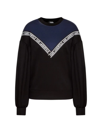 KARL LAGERFELD DÁMSKÁ DVOUBAREVNÁ MIKINA S LOGEM