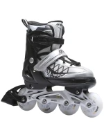 INLINE BRUSLE-KOLEČKOVÉ BRUSLE 4V1 ENERO PRO LED 30-33 ŠEDÁ