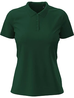 Stedman Stretch Polo Women Dámské elastické piqué polo z těžké bavlny 05.9740 bottle green