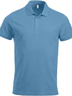 Clique Classic Lincoln S/S Pánské piqué polo z těžké bavlny 67.8244 light blue