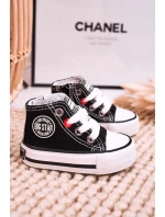 Dětské Tenisky Vysoké Se Zipem BIG STAR HH374188 Černé