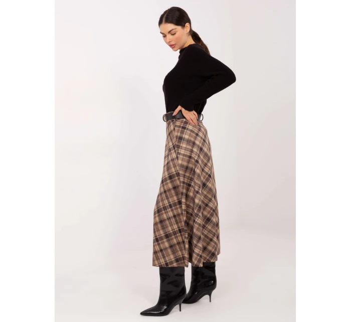 Spódnica MI SD model 21791094 camelowy - FPrice Spódnica MI SD model 21791094 camelowy - FPrice