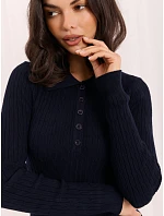 Sweter PM SW model 22401020 granatowy - FPrice Sweter PM SW model 22401020 granatowy - FPrice