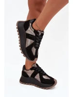 Dámské semišové tenisky na platformě Big Star HI-POLY SYSTEM – černé Dámské semišové tenisky na platformě Big Star HI-POLY SYSTEM – černé