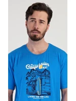 Pánská noční košile s krátkým rukávem California