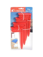 KOLÍČKY KLIPY DRŽÁKY PLÁŽOVÝCH RUČNÍKŮ DEKA 4 KS ČERVENÁ KOLÍČKY KLIPY DRŽÁKY PLÁŽOVÝCH RUČNÍKŮ DEKA 4 KS ČERVENÁ