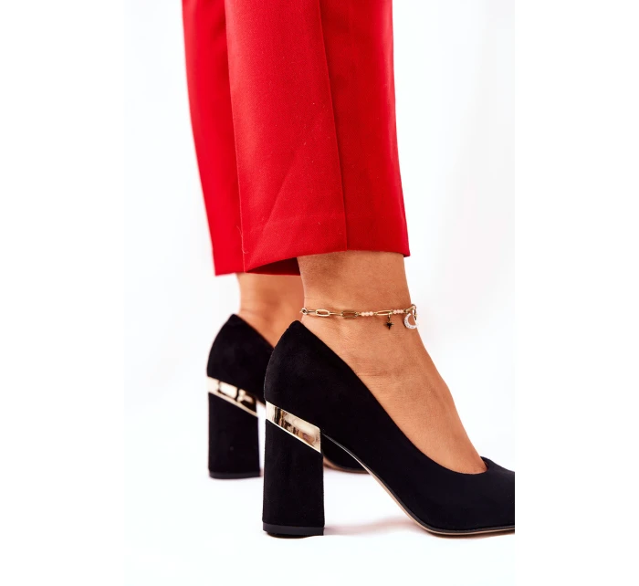 Semišové lodičky Lewski model 21571469 Černé - Boto