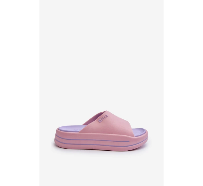 Dámské módní pantofle Big Star model 21652616 Světle růžové - Big Star Shoes Dámské módní pantofle Big Star model 21652616 Světle růžové - Big Star Shoes