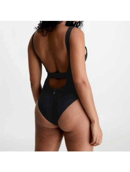 Dámské jednodílné plavky Monogram Rib model 20946467 - Calvin Klein