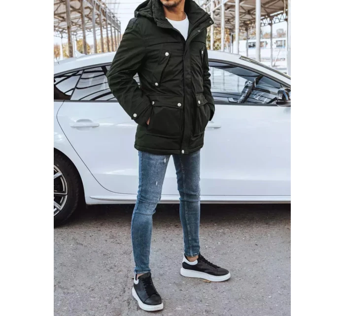 Pánská zimní zelená bunda FashionStreet TX4280 Pánská zimní zelená bunda FashionStreet TX4280