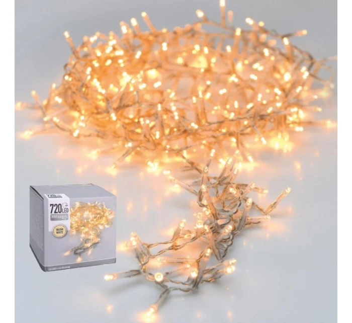 VÁNOČNÍ STROM SVĚTLA SVĚTELNÝ ŘETĚZ 720 VEDL TEPLÉ BÍLÉ TRANSPARENTNÍ DRÁT VÁNOČNÍ STROM SVĚTLA SVĚTELNÝ ŘETĚZ 720 VEDL TEPLÉ BÍLÉ TRANSPARENTNÍ DRÁT