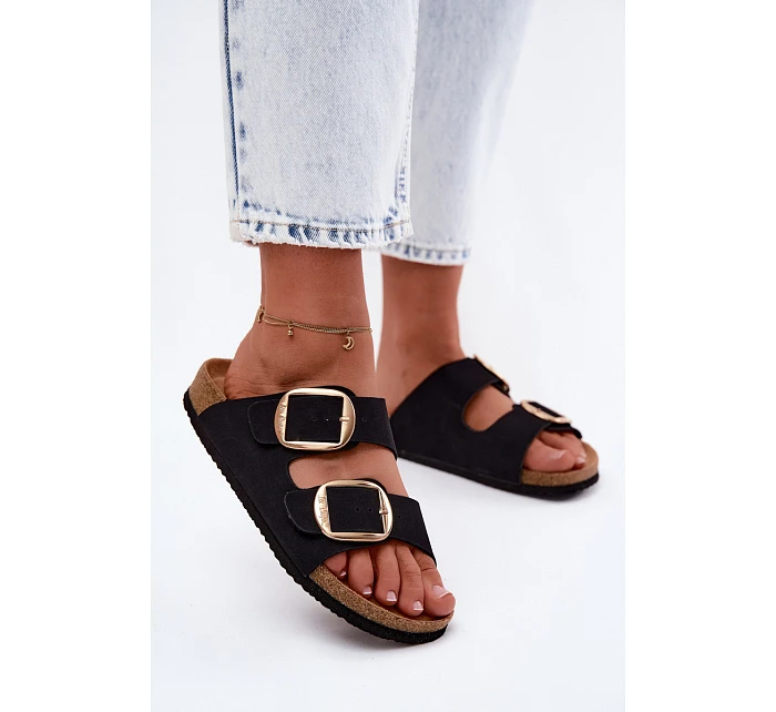 Dámské pantofle na korkové podrážce s  Černé model 22122995 - Lee Cooper